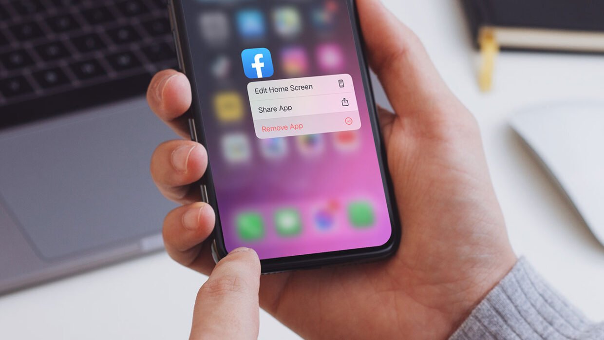 Delete facebook homescreen