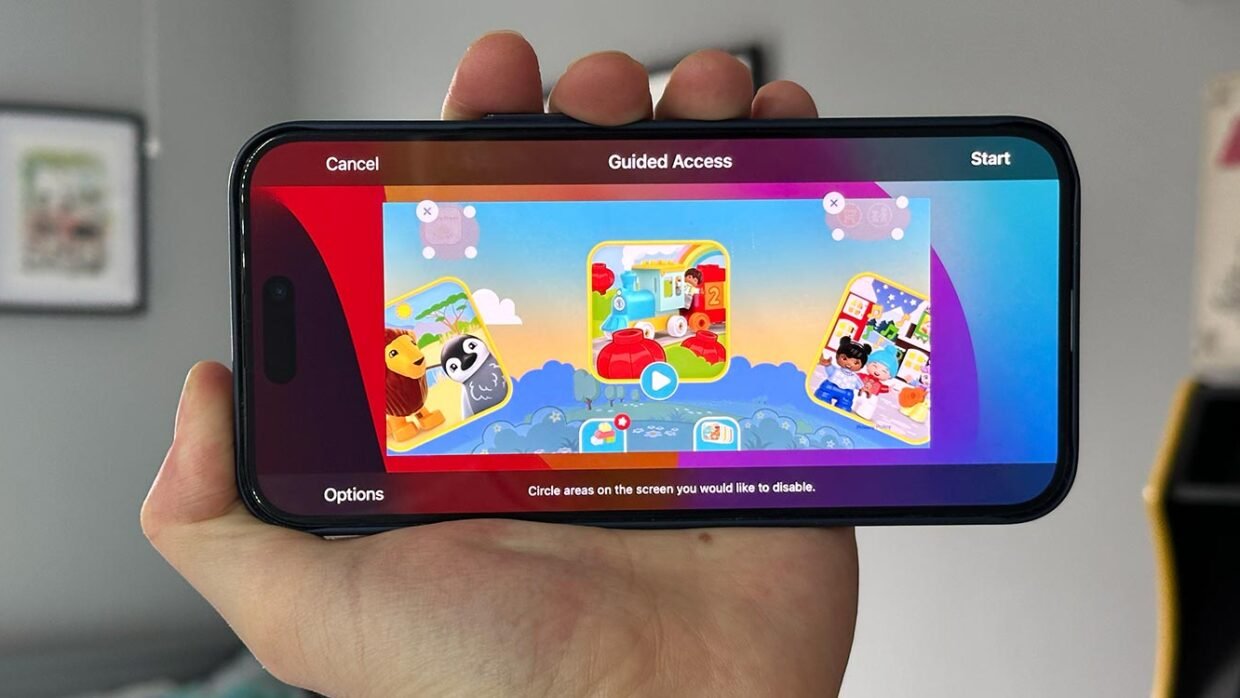 Guided access header