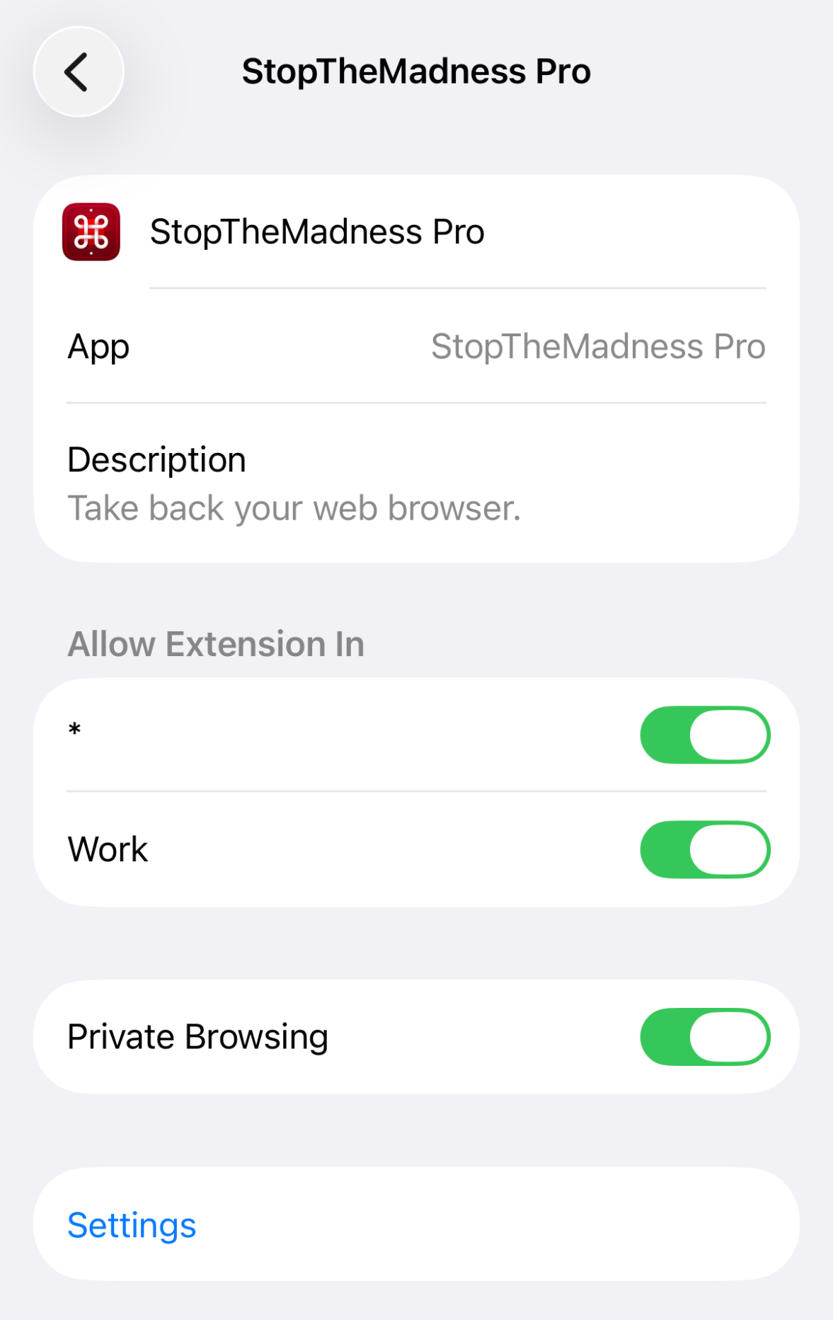 StopTheMadness-Pro-settings