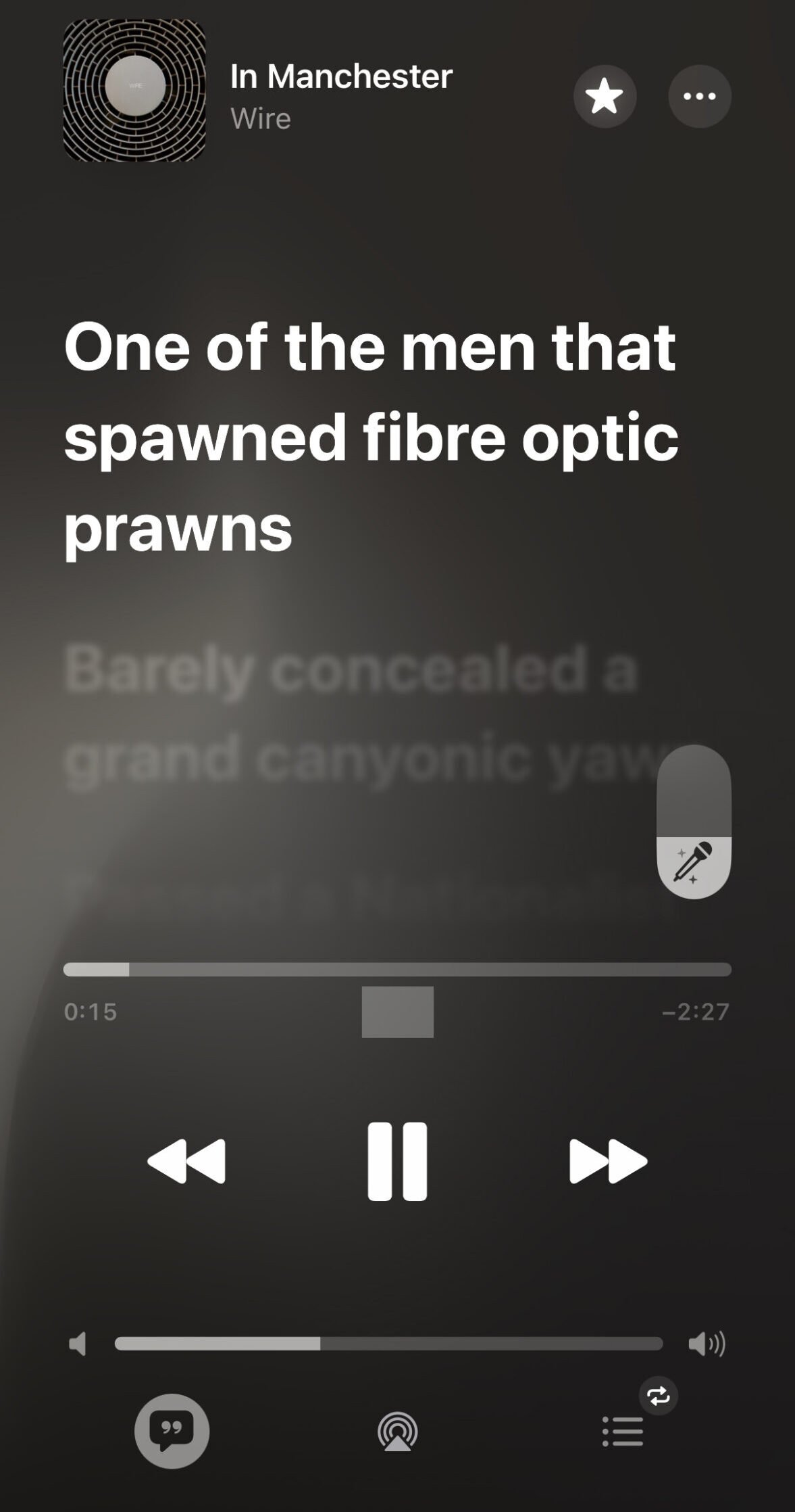 Apple Music lyrics