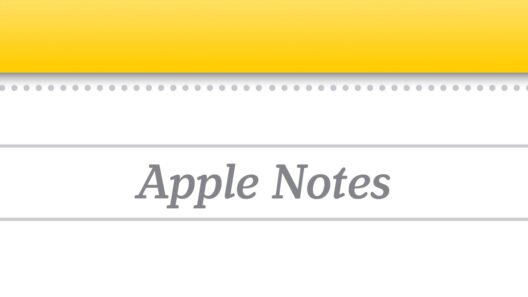 Apple notes header