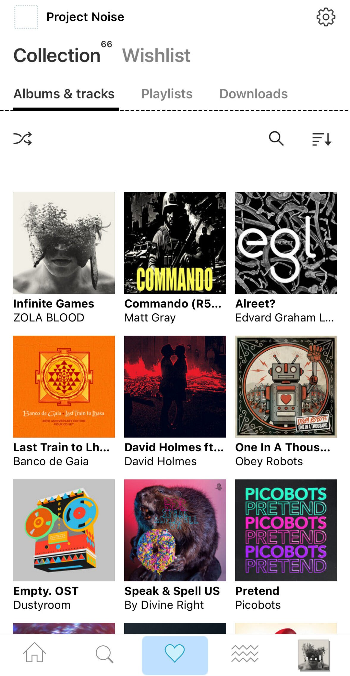Bandcamp collection