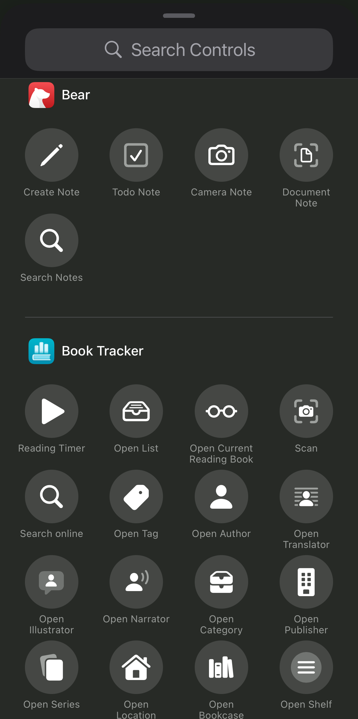 Searching for widgets