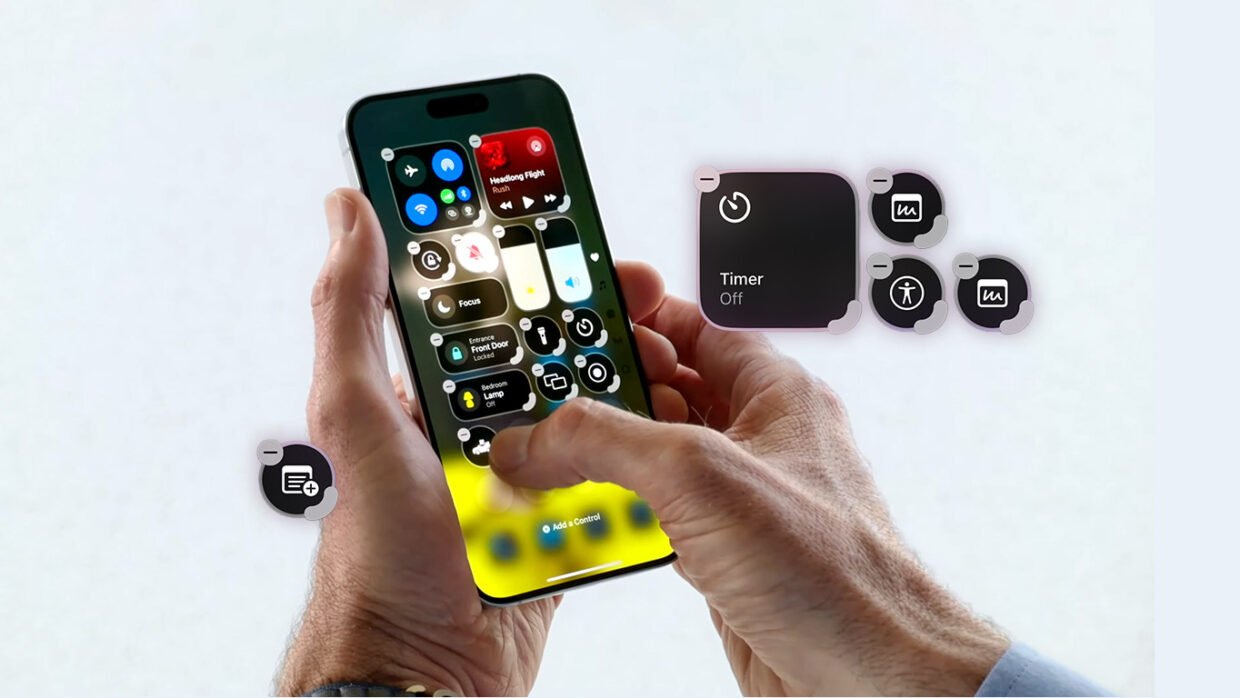 Custom control center header