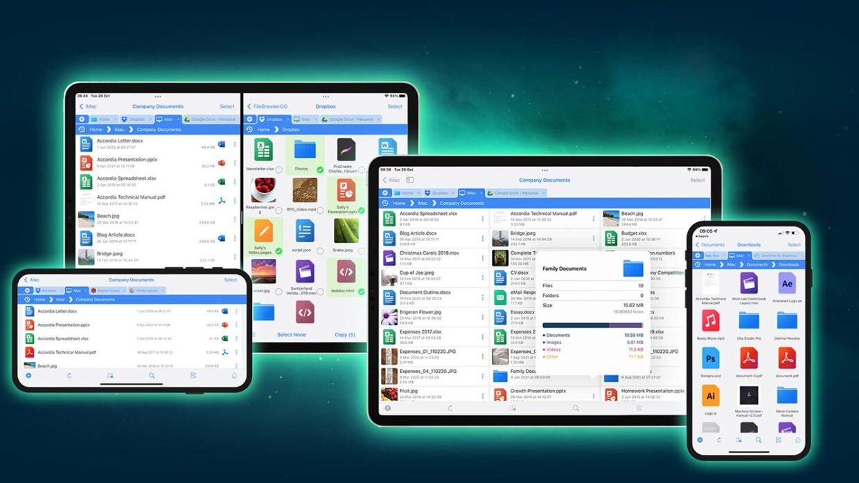 Filebrowser header