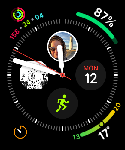 Apple Watch face with complications
