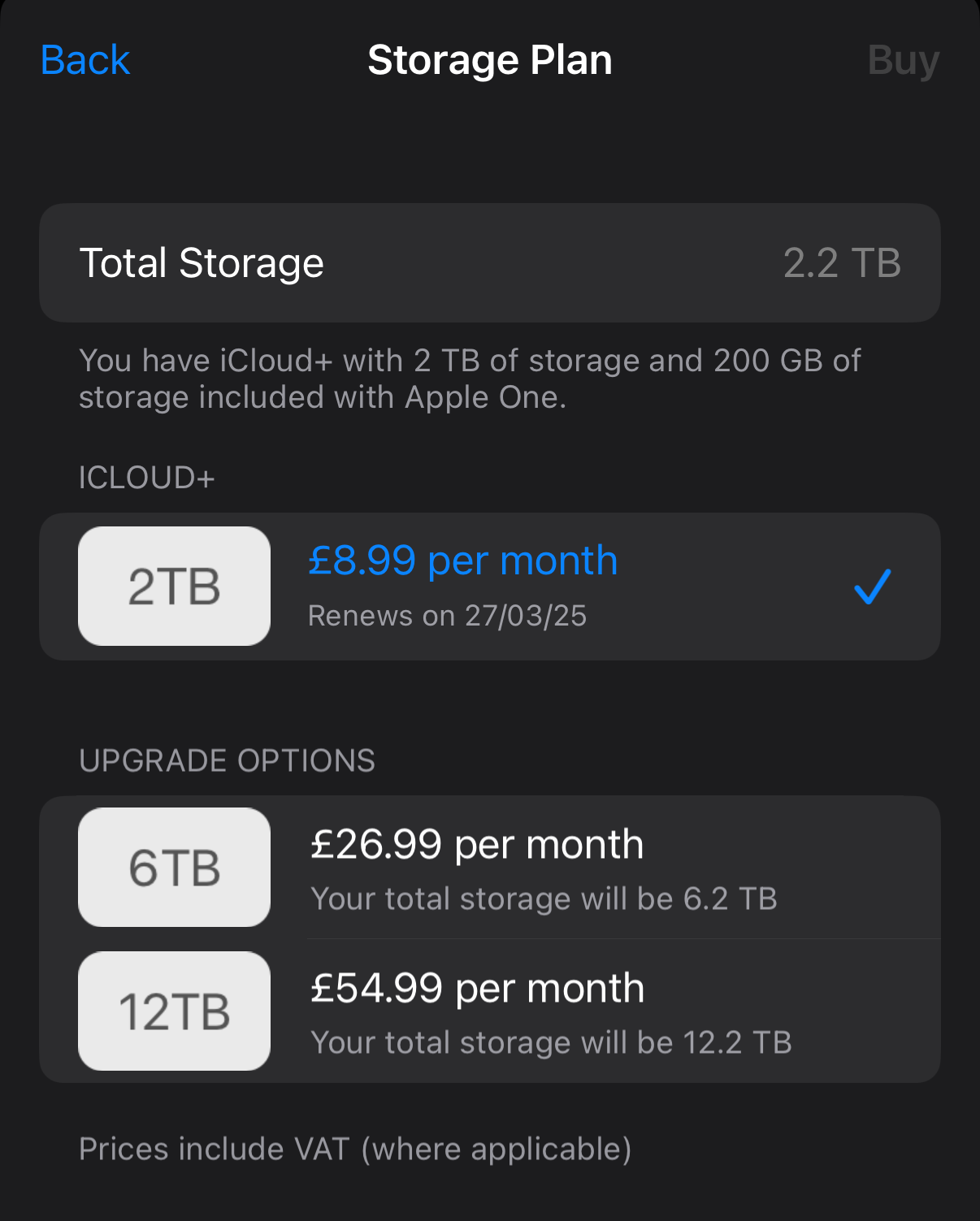 iCloud plans.