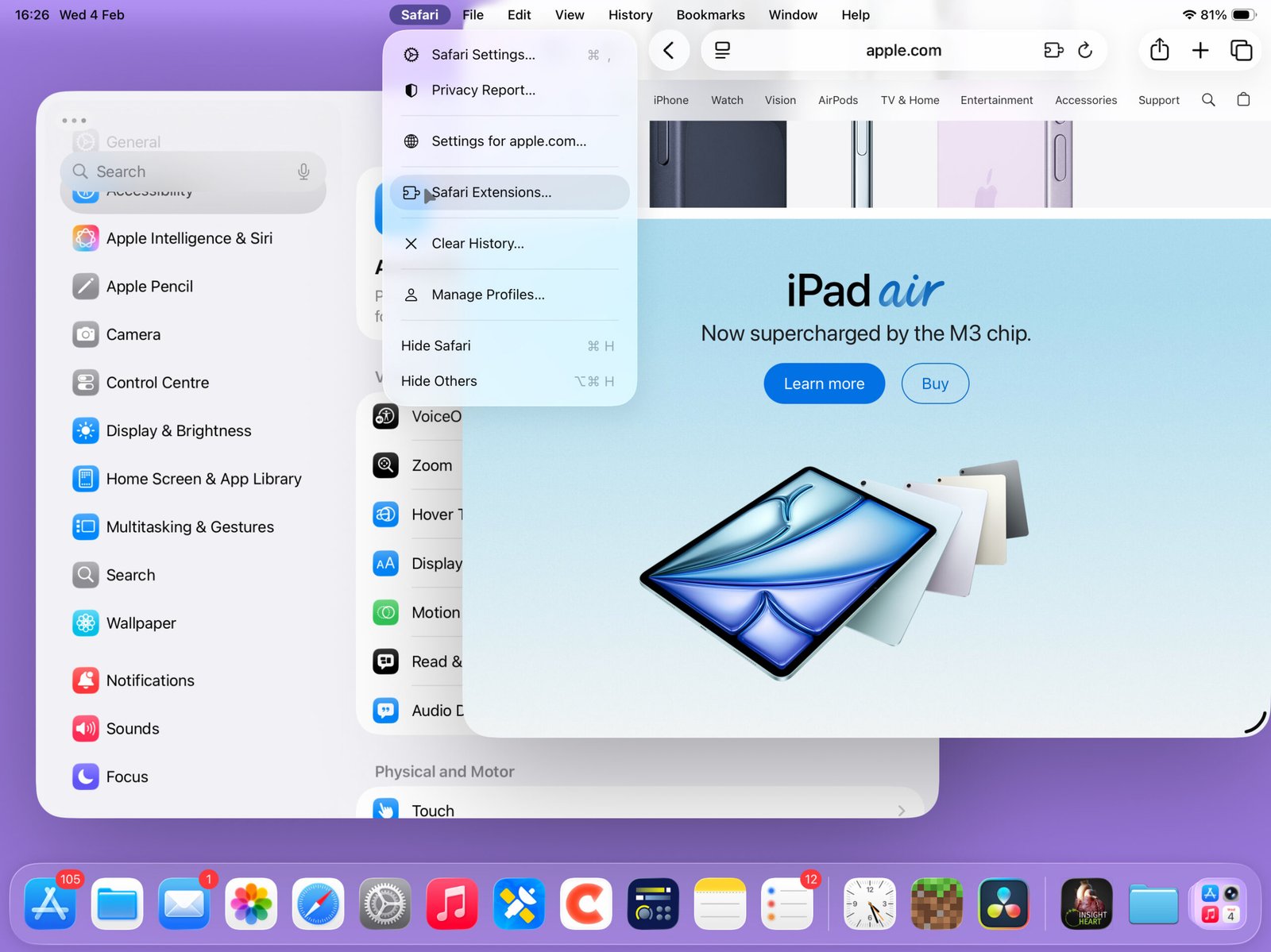 Liquid Glass iPad