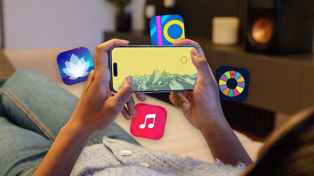 Meditative audio header