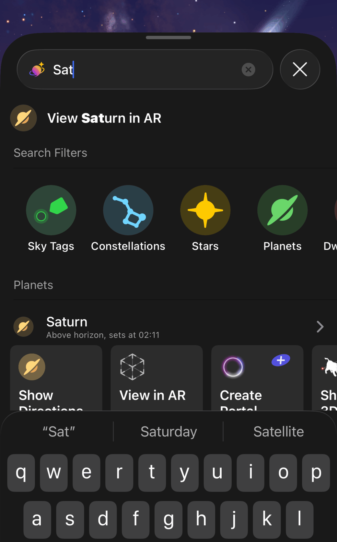 Night Sky search