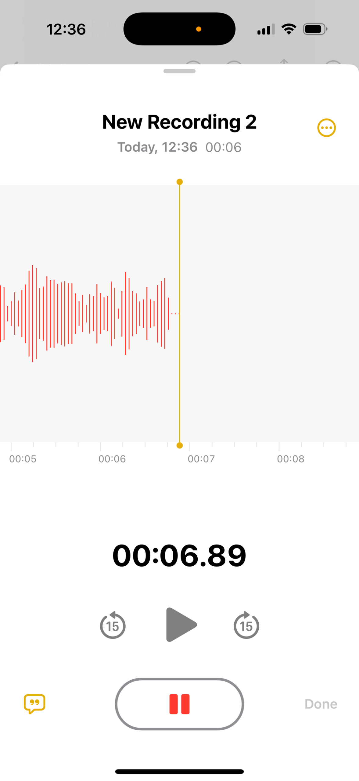 Notes audio