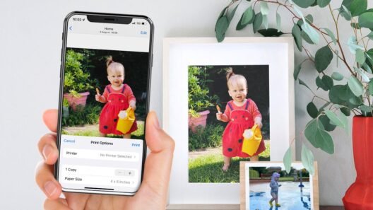 Photo printing header