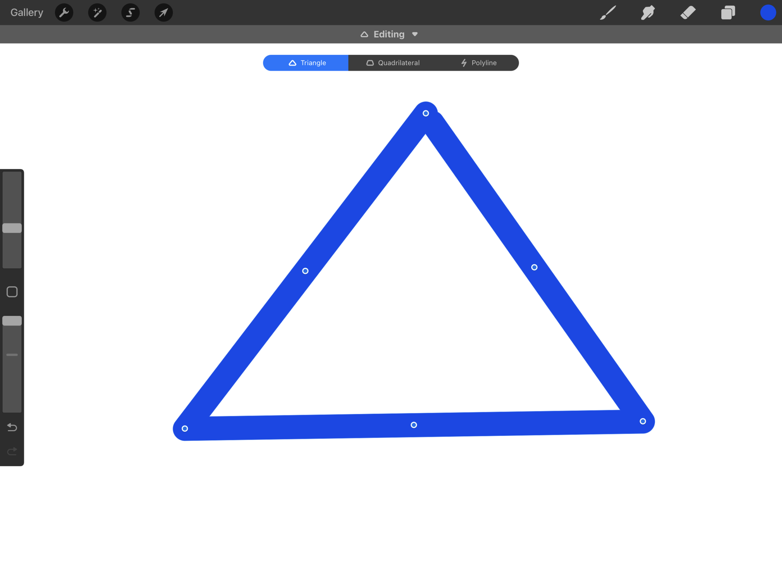 A Procreate QuickShape