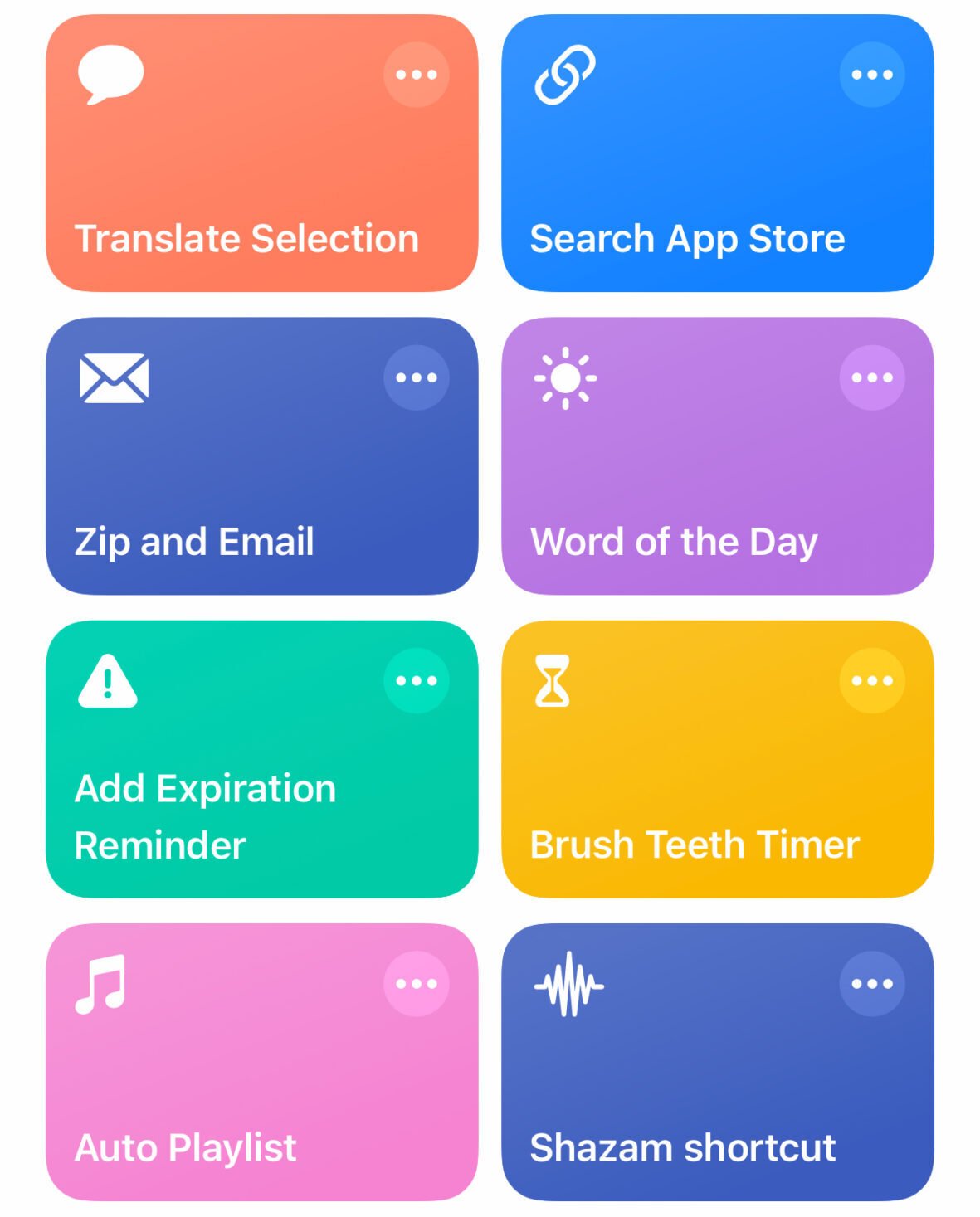 Shortcuts