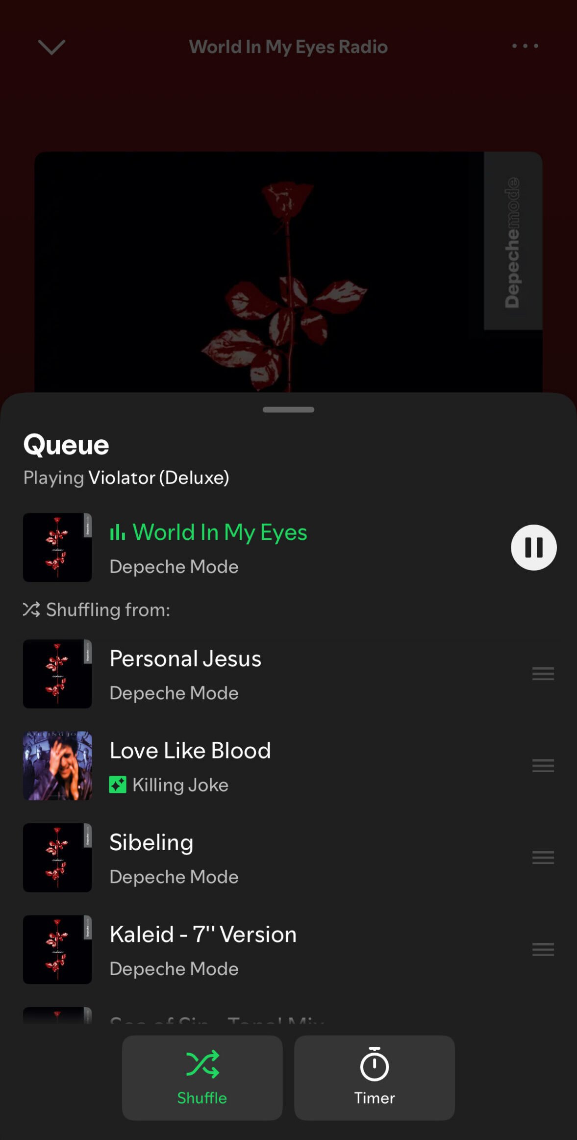 Spotify queue