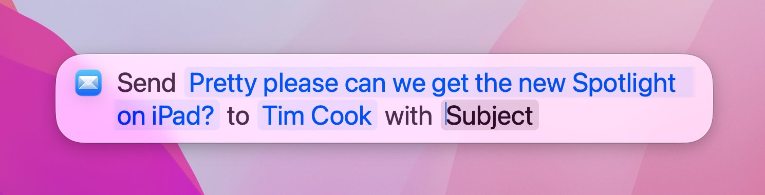 Spotlight email creation