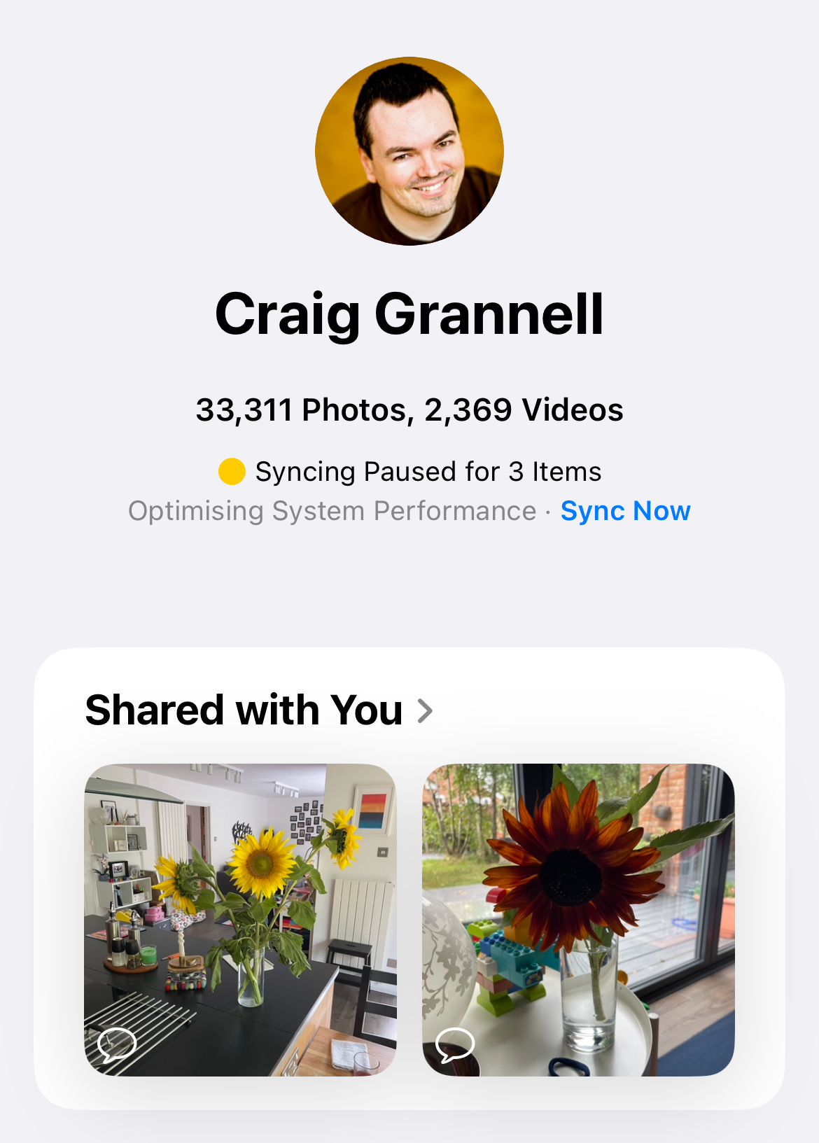 Forcing Photos sync.