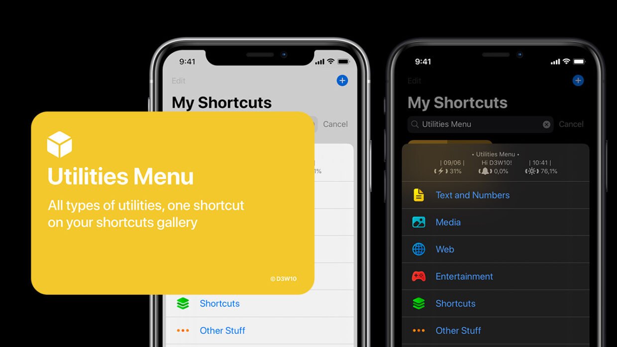 Utilitiesmenu header