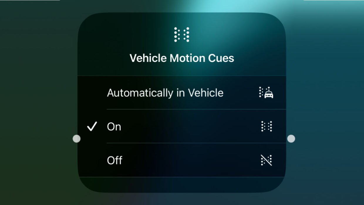 Vehiclemotioncues