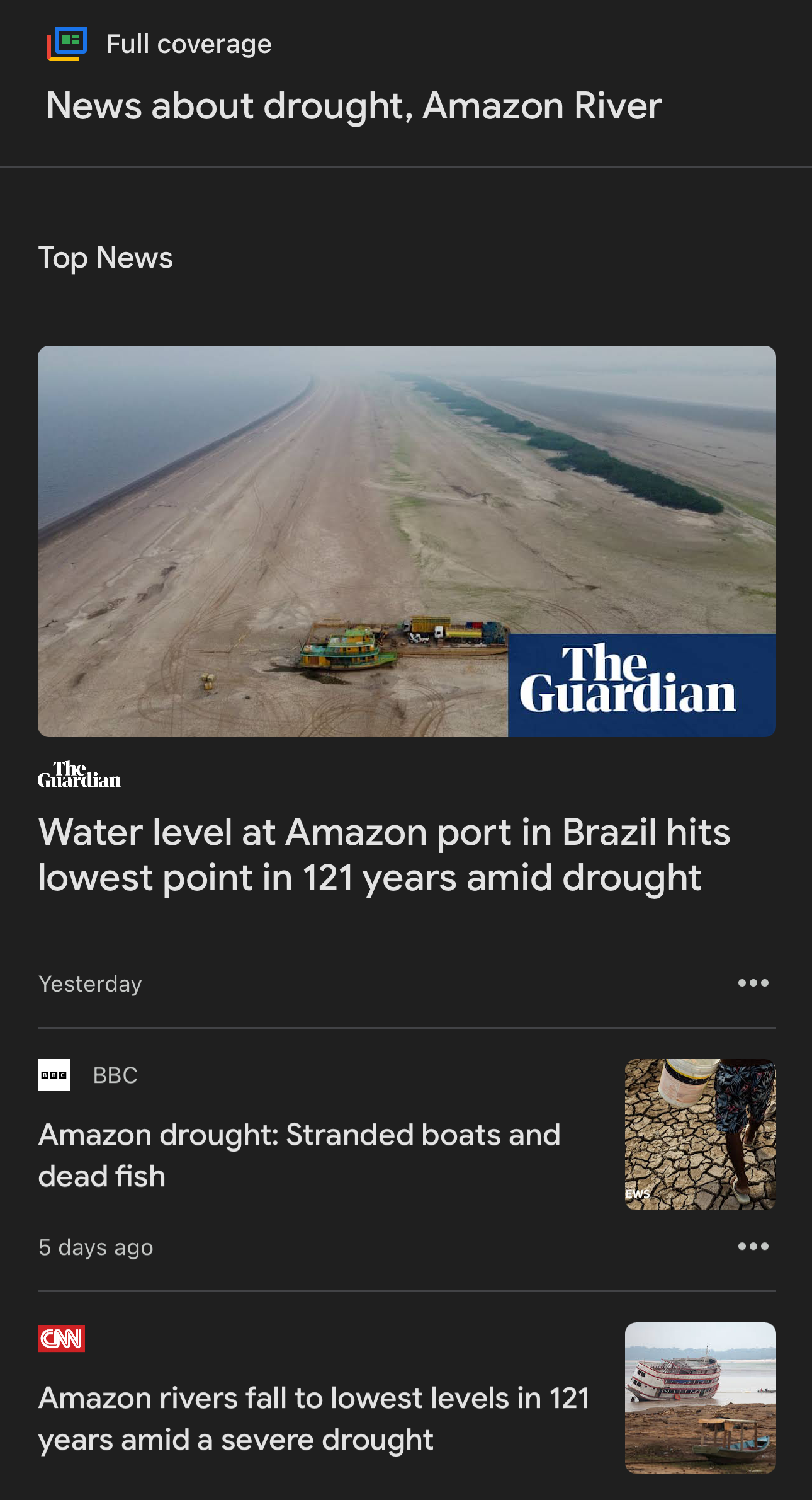Google News makes it easy to access multiple sources.