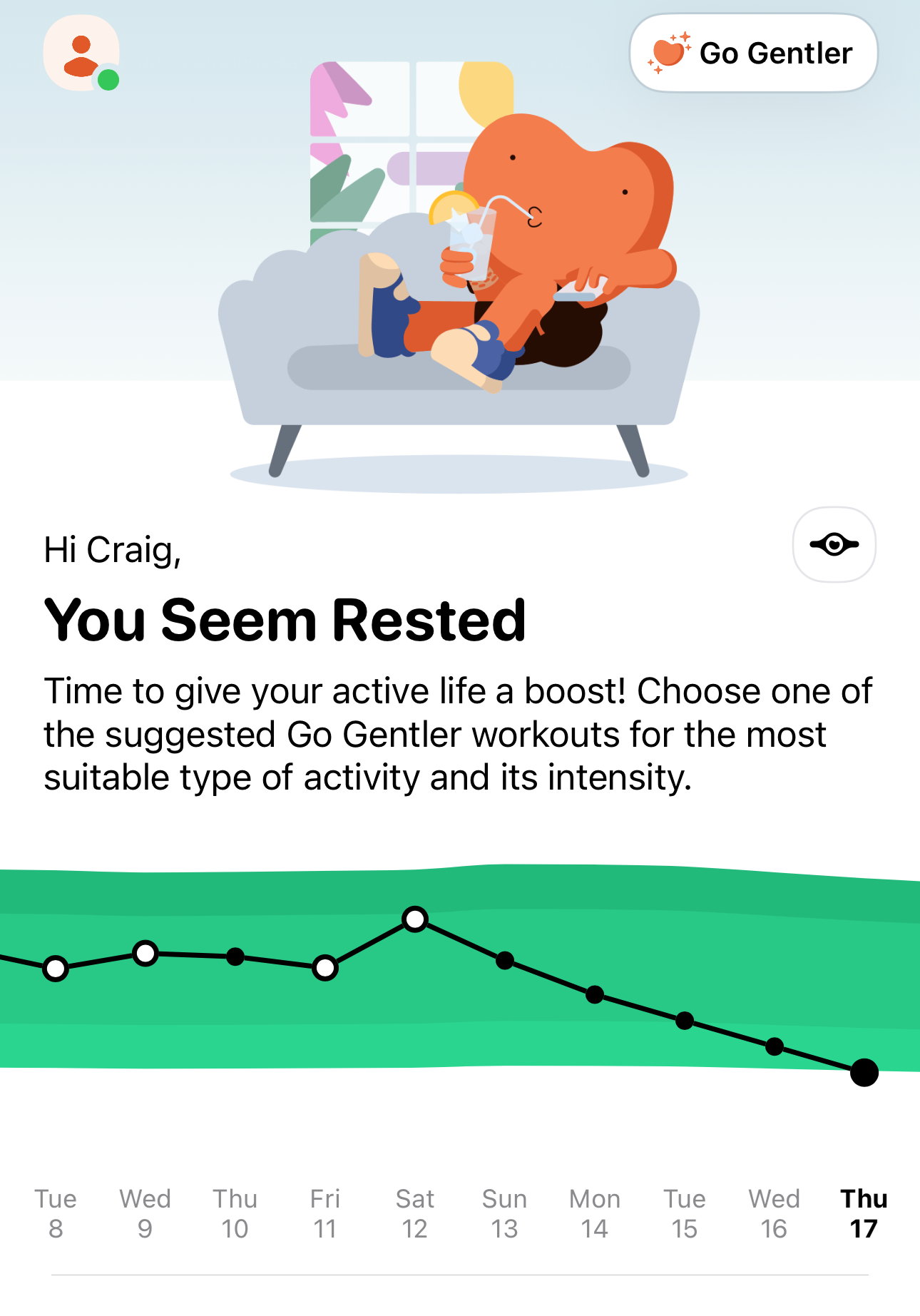 Gentler Streak app