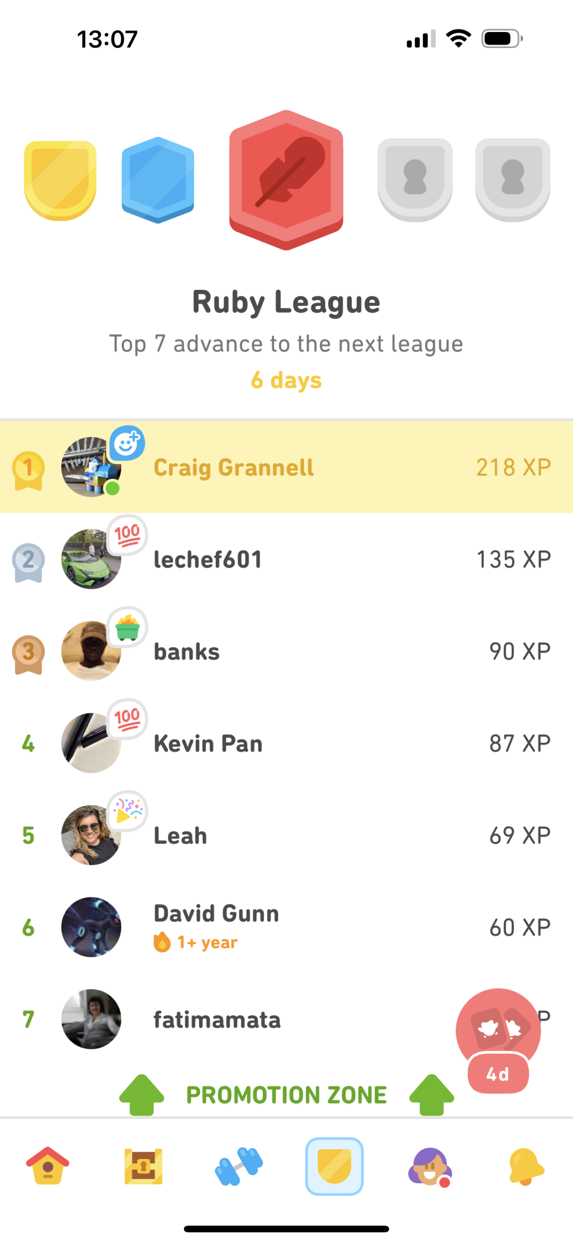 Duolingo league